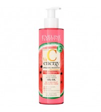 Eveline Vitamin C Energy Organic Booster Watermelon Pomegranate Raspberry Seed Oil Soothing Facewah Gel 200ml
